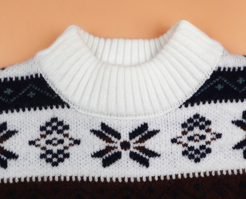Custom jacquard knitted pattern design pullover Boy & Girl Baby Knit Sweater for Winter