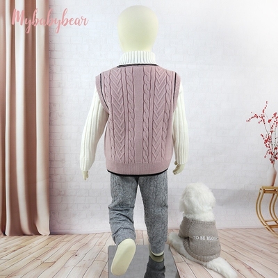 Baby Sleeveless Coat Warm Clothes Knit Sweater Boy and Girl Cotton Toddler Kids Girls Vest for Winter