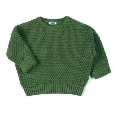 Winter Baby sweaters clothes knitted design custom logo chunky knit baby sweater kids boy