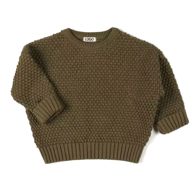 Winter Baby sweaters clothes knitted design custom logo chunky knit baby sweater kids boy