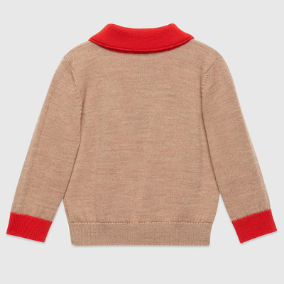 Boutique Baby Clothing Half Cardigan Autumn Girls Boys Warm Sweater 100% Cotton Fabric Knitted Kids Sweater Coat Standard