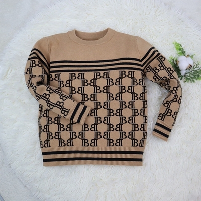 Custom Soft Kids Top For Winter Warm Baby Knitted Sweater Cotton Kids Outfits Toddler Unisex Baby Knitting Sweaters