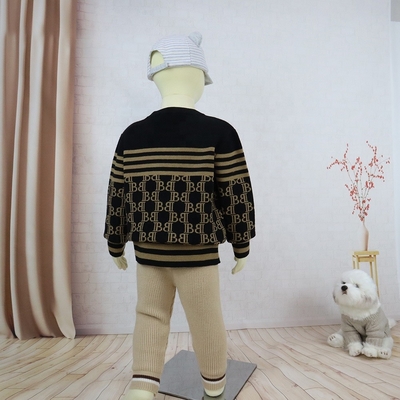 Custom Soft Kids Top For Winter Warm Baby Knitted Sweater Cotton Kids Outfits Toddler Unisex Baby Knitting Sweaters