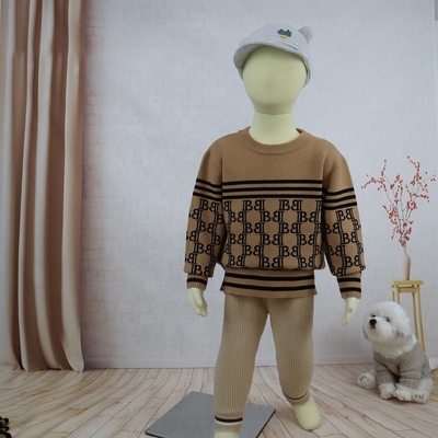Custom Soft Kids Top For Winter Warm Baby Knitted Sweater Cotton Kids Outfits Toddler Unisex Baby Knitting Sweaters