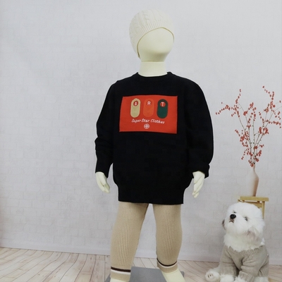 Factory Directly Sale Fall Winter Toddler Kids Children Baby Boy Girl's Unique Design Crew Neck Knitted Pullover Sweater Top