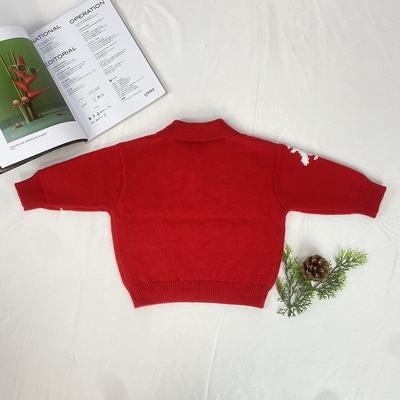 Hot customized sweater Round neck sweater baby Polo lapel winter baby sweater