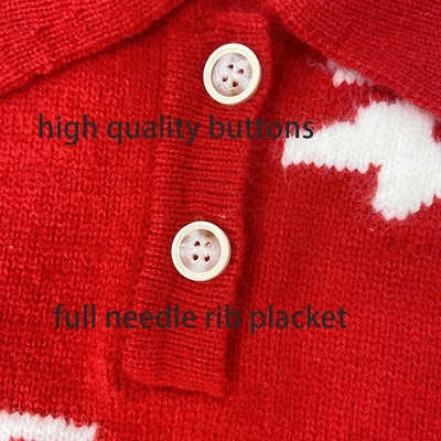 Hot customized sweater Round neck sweater baby Polo lapel winter baby sweater
