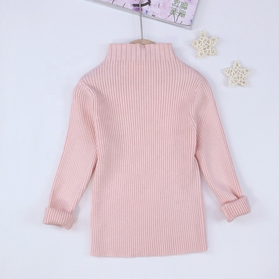 Autumn Winter Girls' Pullover Sweater Girls' Mock rib Collar Clothes Children's Kid Girl Sweater