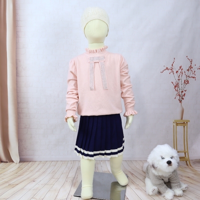 Baby Clothes Kids' Winter Girls Sweater Pullover Rhinestone Bowknot Cute Baby Girls Sweater
