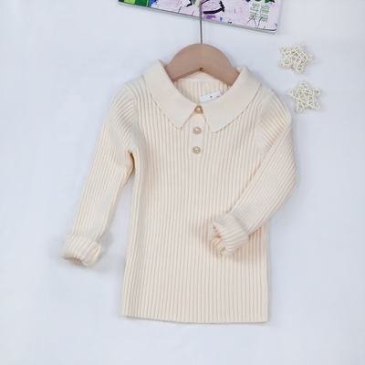 Stock Baby Girl Winter Clothes Rib Knitted Newborn Baby Boy Child Kids Girls Sweaters