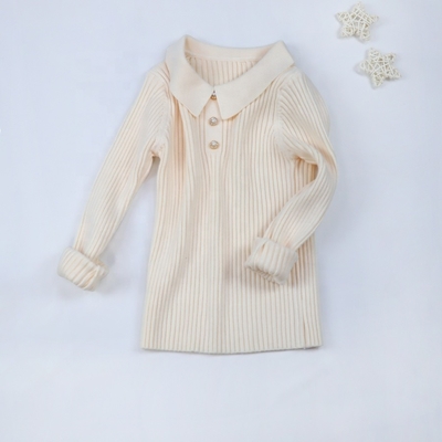 Stock Baby Girl Winter Clothes Rib Knitted Newborn Baby Boy Child Kids Girls Sweaters