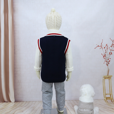 Kids Winter Custom Baby Jumper Autumn Winter Waistcoat Pullover Knitting Boy Sweater Vest