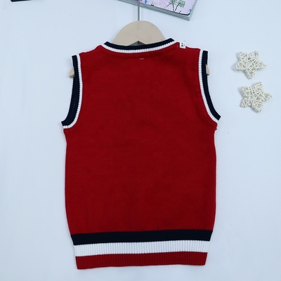 Stock Kids Clothes School Uniform Sweater Primary School Kids Uniforms Waistcoat Baby Vests