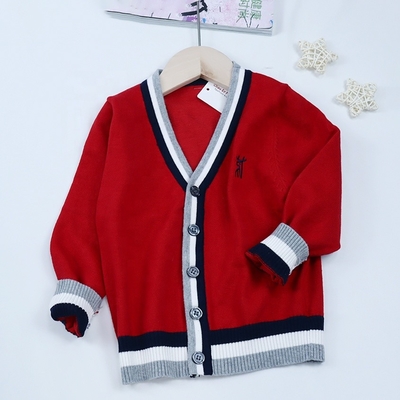 In stock wholesale baby sweater long sleeve jersey knitted toddler baby sweater cardigan