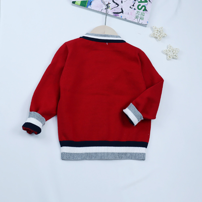 In stock wholesale baby sweater long sleeve jersey knitted toddler baby sweater cardigan