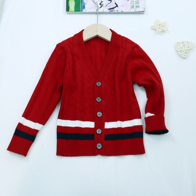In Stock 90-150 Size Old Fall Winter Kids Toddler Cardigans Baby Boys Buttons Knit Coat Toddler Sweaters