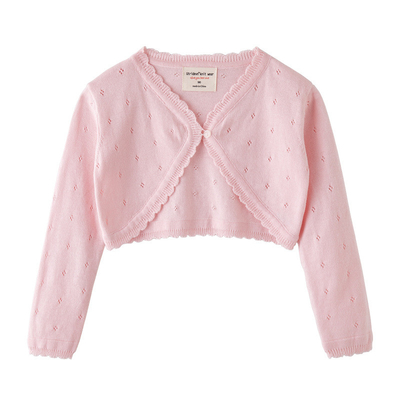 Summer Cotton Knitted Cardigan Top Toddler Children Kids Girls Sweater
