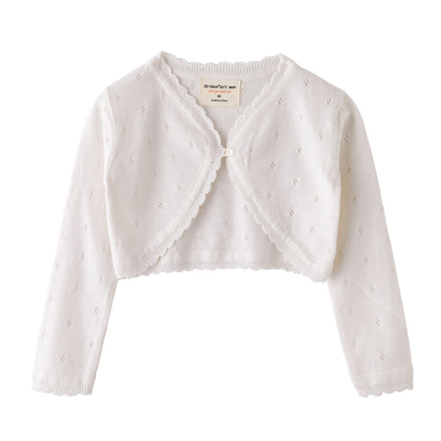 Summer Cotton Knitted Cardigan Top Toddler Children Kids Girls Sweater