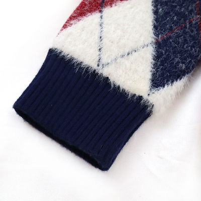 Children's Jacquard Pattern Kid Knitted baby pullover Furry Sweater