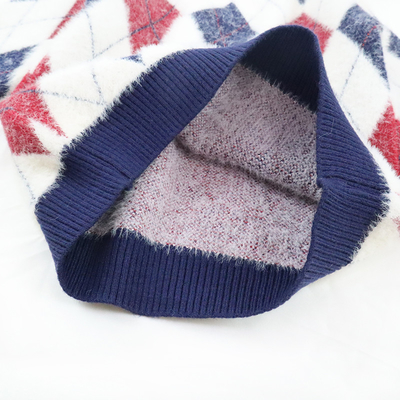 Children's Jacquard Pattern Kid Knitted baby pullover Furry Sweater