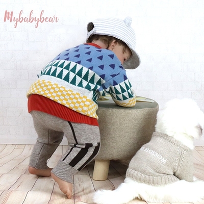 Children's Jacquard Pattern Kid Knitted baby pullover sweater