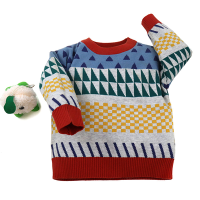 Children's Jacquard Pattern Kid Knitted baby pullover sweater