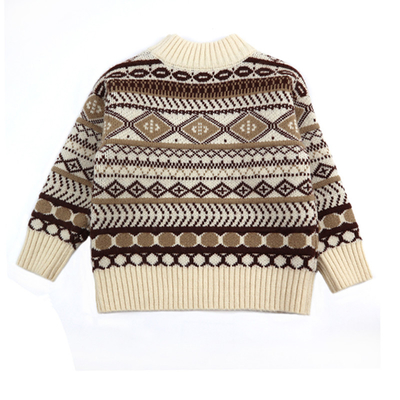 1 - 5 Years Custom Kids Children's Knit Winter Thick Warm Cotton Clothing Clothes Toddler Baby Boy Sweater Designs