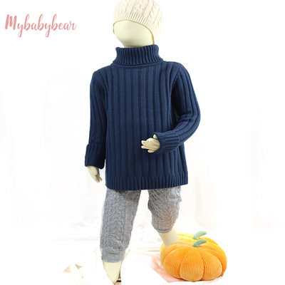 Boys Winter Thick Pullover Top High Turtleneck Children turtle neck Sweater for Kids