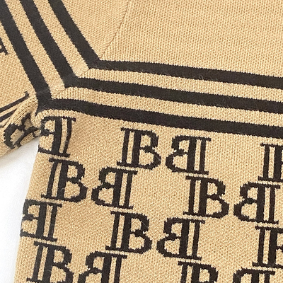 Knitted Cotton letter stripe pattern Ribbed hem Baby Boy kids Wear Pullover Sweater for Winter