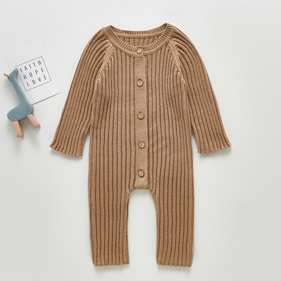 Winter Custom 100% Cotton Sweater Baby Boys Girls Infant Jumpsuit Bodysuit