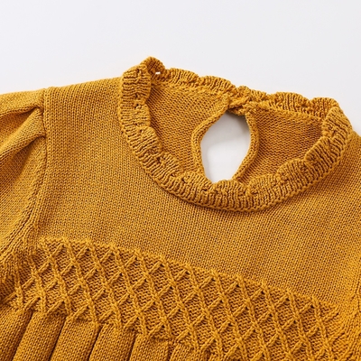 Comfortable baby good quality soft knit sweater long sleeve baby girl bodysuit with hat plain jumpsuit baby romper