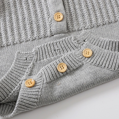 Baby Boys And Girls Knitted Romper Babies Sweater Jumpsuit Unisex Solid Kids Clothing Bodysuit Long Sleeve
