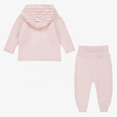2023 Winter kids hoodie sweaters knitted design customized baby sweater set