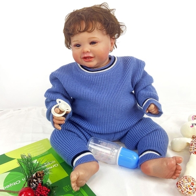 Unisex stripe knitted baby clothes set long sleeve knit baby girl sweater