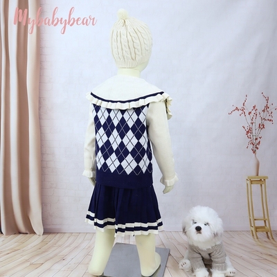 Winter Children Sweater Girls Clothing set Toddler Christmas Dresses Fall kids Girl Baby Sweaters Clothes Dress