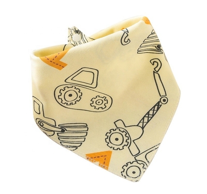 Wholesale Custom Best Eating Water Leak Plain Food Feeding 360 rotate organic cotton Infant Baby Bandana Drool Bibs