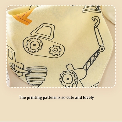 Wholesale Custom Best Eating Water Leak Plain Food Feeding 360 rotate organic cotton Infant Baby Bandana Drool Bibs