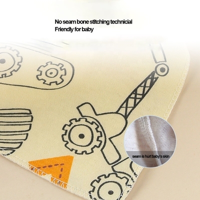 Wholesale Custom Best Eating Water Leak Plain Food Feeding 360 rotate organic cotton Infant Baby Bandana Drool Bibs