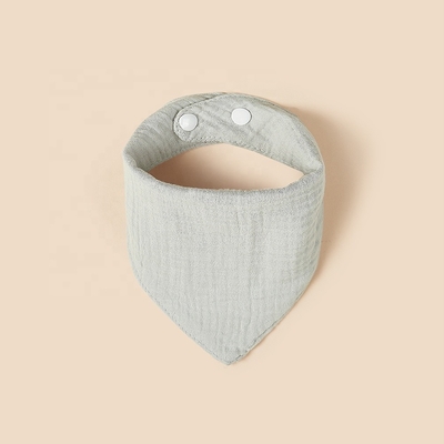 Factory Wholesale Baby Bibs For Feeding Muslin Cotton Stuff Crepe Cotton Bibs Bavoir