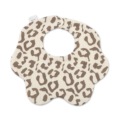Infant Custom Baby Bibs Comfortable Muslin Cotton Baby Drool Bib 360' Washable Petal Baby Bib