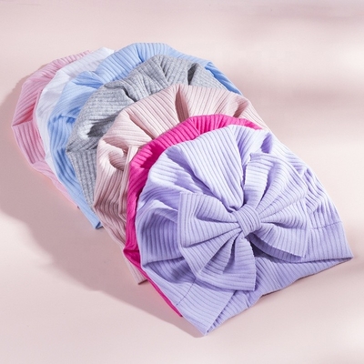 Newborn Baby Hospital Hats with Bowknot Toddler Infant Hat Baby Beanie hat