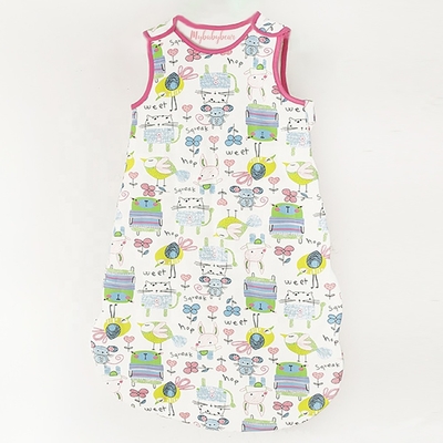 Printing Customized Newborn Baby Sleeping Bag 100% Cotton Baby Sleep Sack