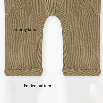 Toddler Boy Trouser Solid Color Corduroy Baby Casual  Harem Pants