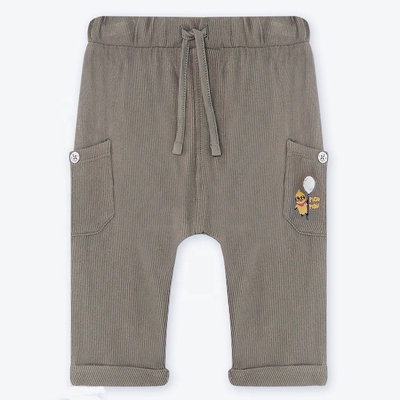Toddler Boy Trouser Solid Color Corduroy Baby Casual  Harem Pants