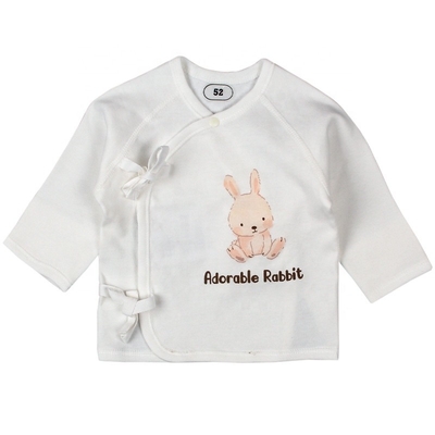 Custom Oem Odm Newbron Baby Boys Girls Top Draw-string 100%cotton Toddler Kids Clothing TOP