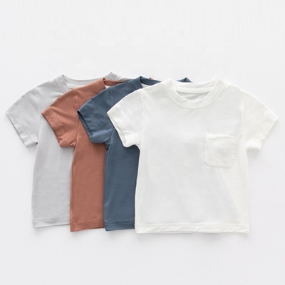 In Stock Summer Baby T-Shirts Outstanding Quality Wholesale Bamboo Spandex Kids Baby t-Shirts