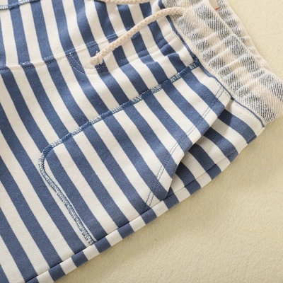Basic cotton fabric plain clothing manufacturers custom half pants elastic waist shorts for baby boy