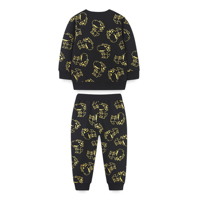 Hot Sale Toddler Boy Suit Clothes 100% Cotton Kids Clothing Fleece Sweatshirt Two Piece Sets Toddler boy clothing sets
