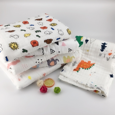Cotton gauze baby bath towel newborn blanket cover suitable for any season's baby blanket cover