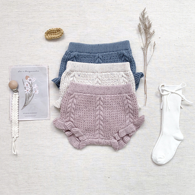 Winter Kids Toddler Girl Pants Children Baby Short Pants Knitted Leggings Baby Knitted Shorts